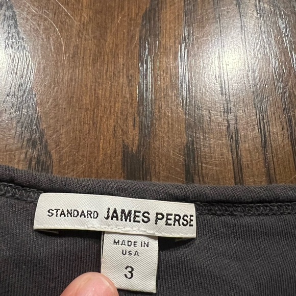 James Perse Twisted Sleeve Tube Midi Dress in Dark Gray Size 3 (L) Minimalist - Picture 9 of 11